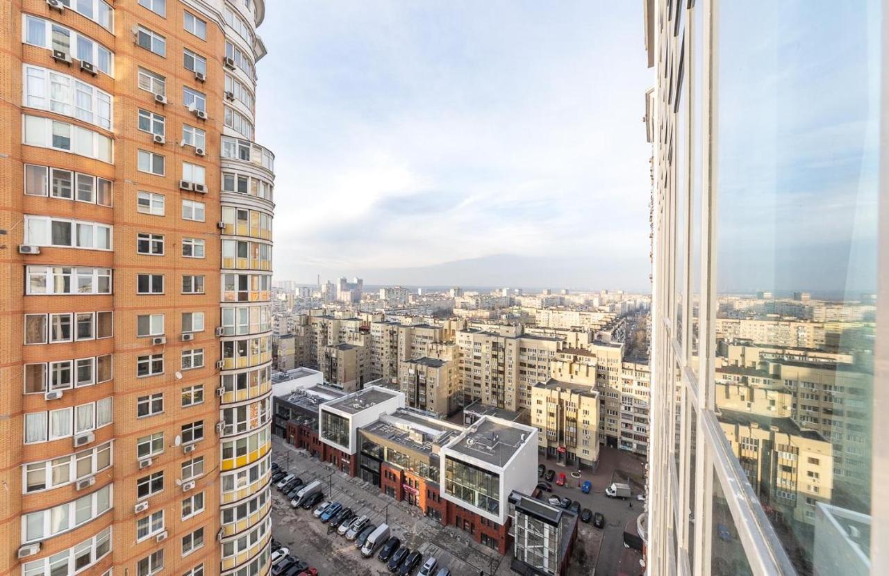 Luxury Apartments Smartplaza Obolon Metro Minskai Kiew Exterior foto